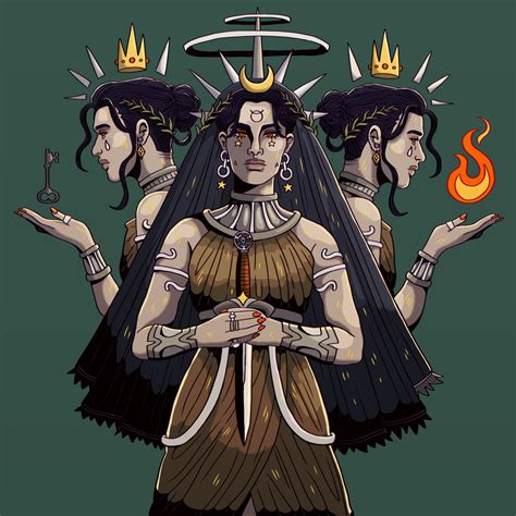 Wiccan triform goddess